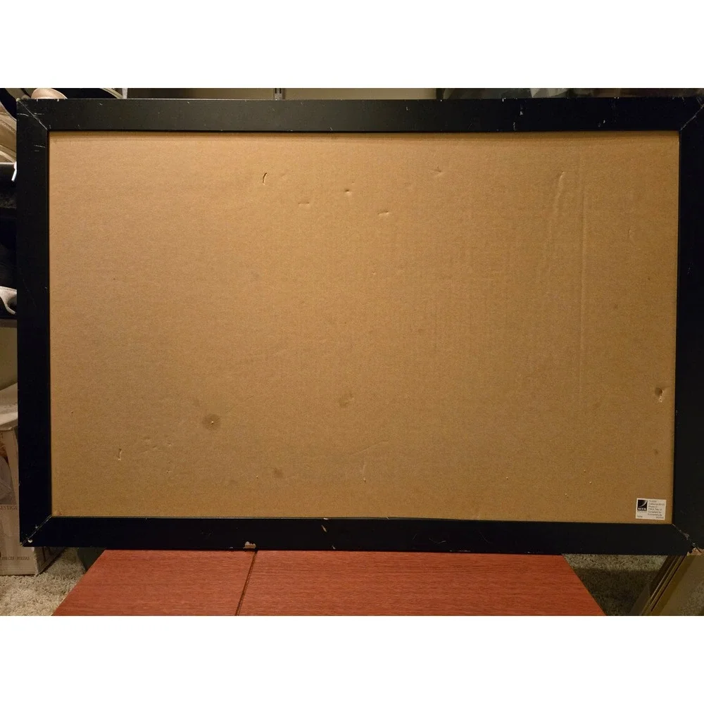 Quartet Monthly Calendar Whiteboard Cork Combination Board Black Frame 79284